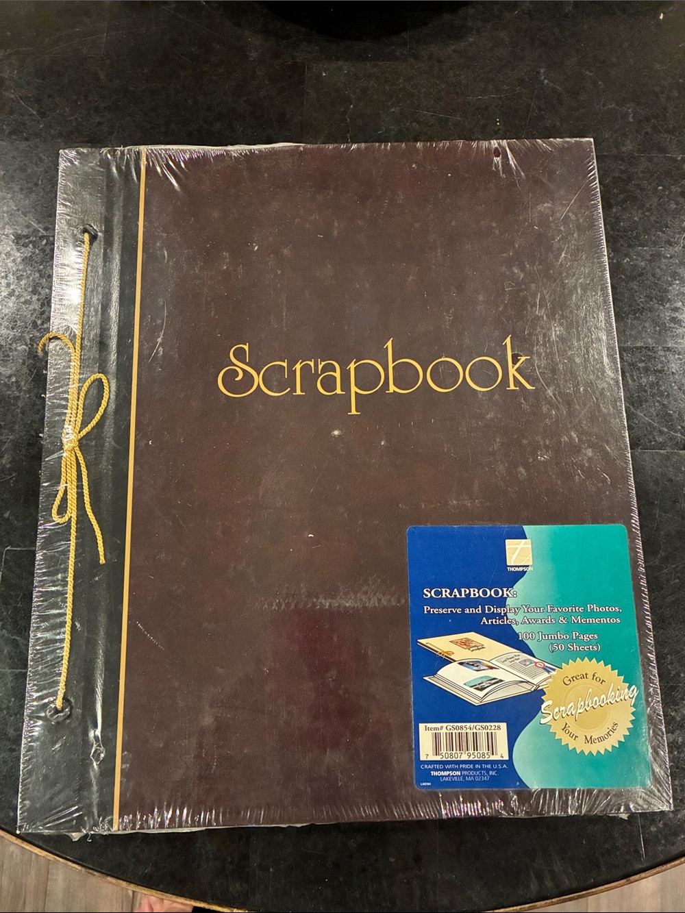 Vintage Deadstock Scrapbook Album - By Thompson Made in USA Sealed